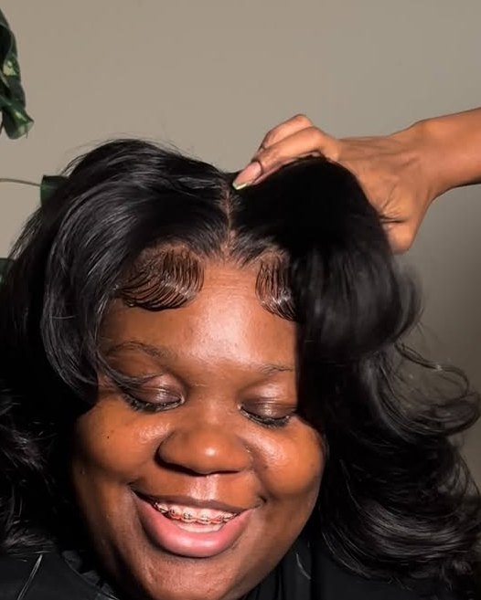 Smiling client in a full body-wave unit